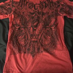 AFFLICTION RED TEE