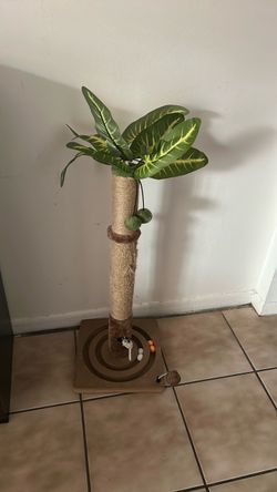 Cat Scratching Post Sturdy and Premium Scratch Posts with Hanging Ball  35”