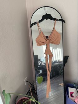 Nude crop top
