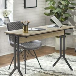 New Spacious Computer Writing Desk Sturdy Natural Finish 