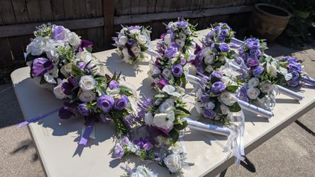 Wedding Bouquets, hand assembled for Bride & Bridesmaids