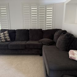 Grey L-Shaped Couch