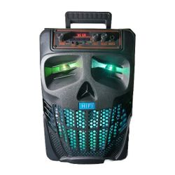 E I F E R Cool Skull Bluetooth Speaker Portable Wireless w/ Microphone