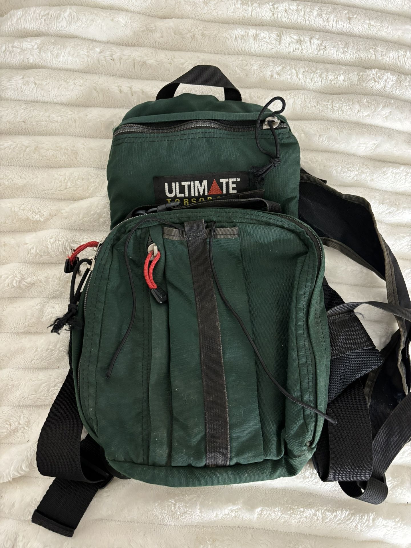 Vintage Ultimate Torsopacs Stratus Hydration Backpack No Bladder Dark Green Ultimate Torsopacs hiking camping backpack