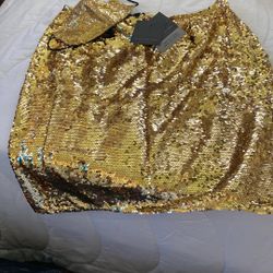 Gold skirt
