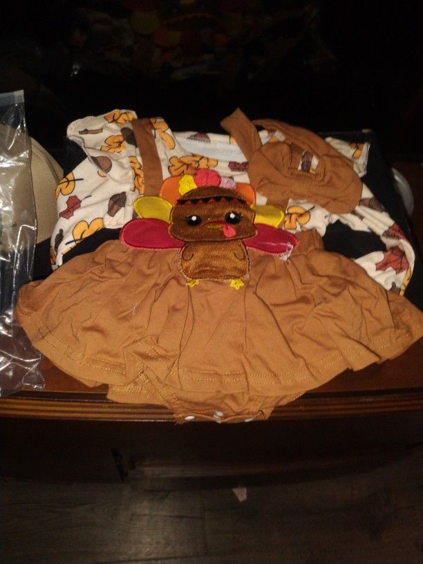 Brand New Cute Baby Outfit Thanksgiving