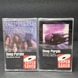 Deep Purple Sealed Cassette Tape Lot Machine Head Deepest Purple Tower Records