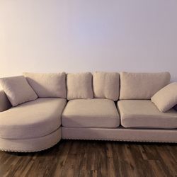 Modern Beige Couch 88’’