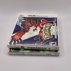 Nintendo 3DS Pokemon Y And Super Smash Bros EMPTY CASES