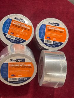 4pk Shurtape Cold Temperature 1.5 MIL Dead Soft Foil Tape AF 914CT      Tp)