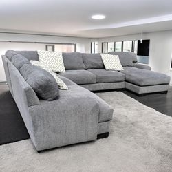 HUGE Grey U - Sectional Couch - I Can Deliver