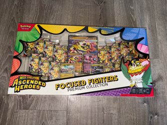 Mega evolution ascended heroes focused fighters premium collection Pokémon box