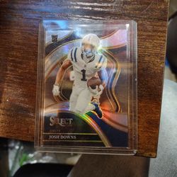 2023 Panini Select - Club Level (Die Cut) Silver Prisms *Josh Downs* Rookie Card