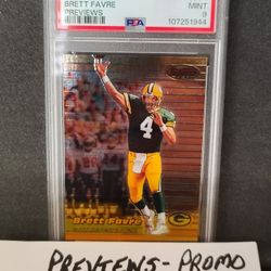 {PSA 9} BRETT FAVRE (SHORT PRINT•PREVIEWS•PROMO) 1999 BOWMAN'S BEST 