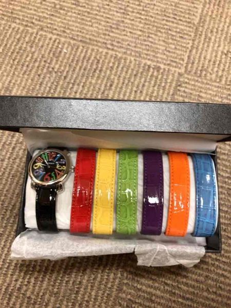 Gossip Ladies Watch with six color bands