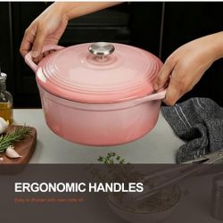 OVERMONT  ENAMEL CAST IRON DUTCH OVEN