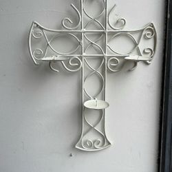 Cross candle holder