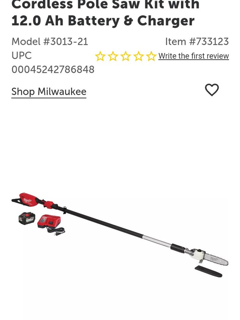 Milwaukee  Telescoping Pole Saw
