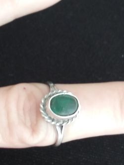 VTG.sterling silver 925 TOURQUOISE RING sz6