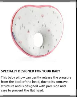 Baby pillow to protect neck