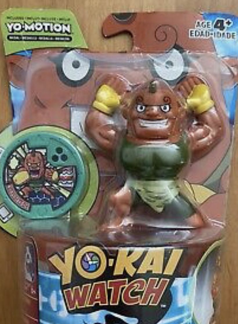 NEW Yo-Kai Watch Series Medal Medallion SGT. BURLY Figure Yo-Motion Hasbro Yokai