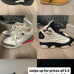 jordan’s and timberland shoes