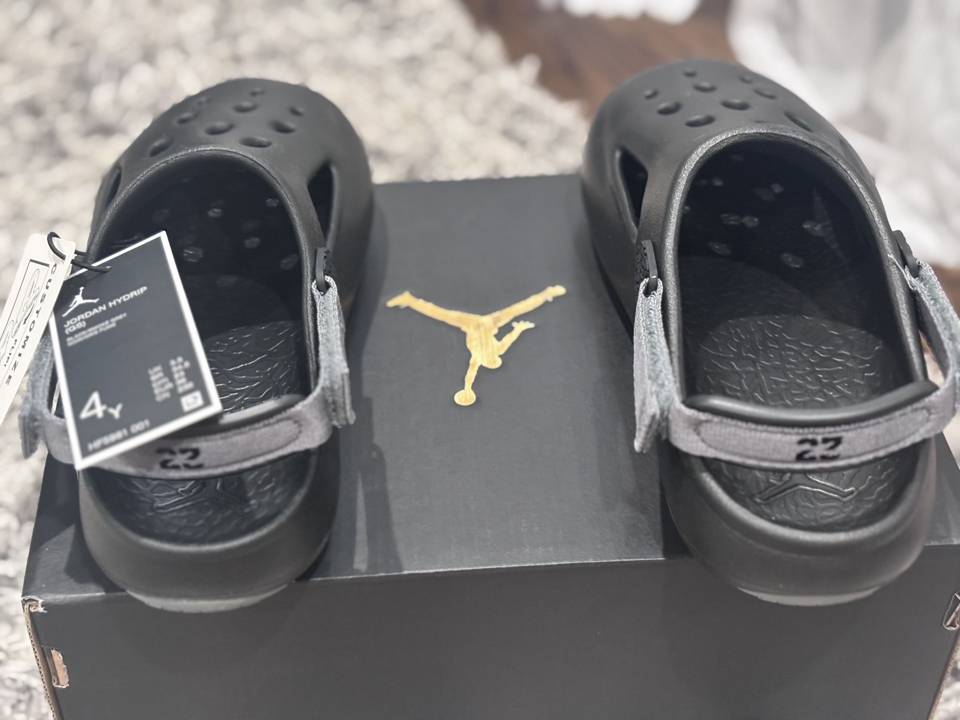 Jordan Hydrip Slides Size 4Y New With Tag And Box