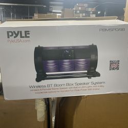 Pyle PBMSPG198 Portable Speaker System Built-in Bluetooth Wireless Streaming