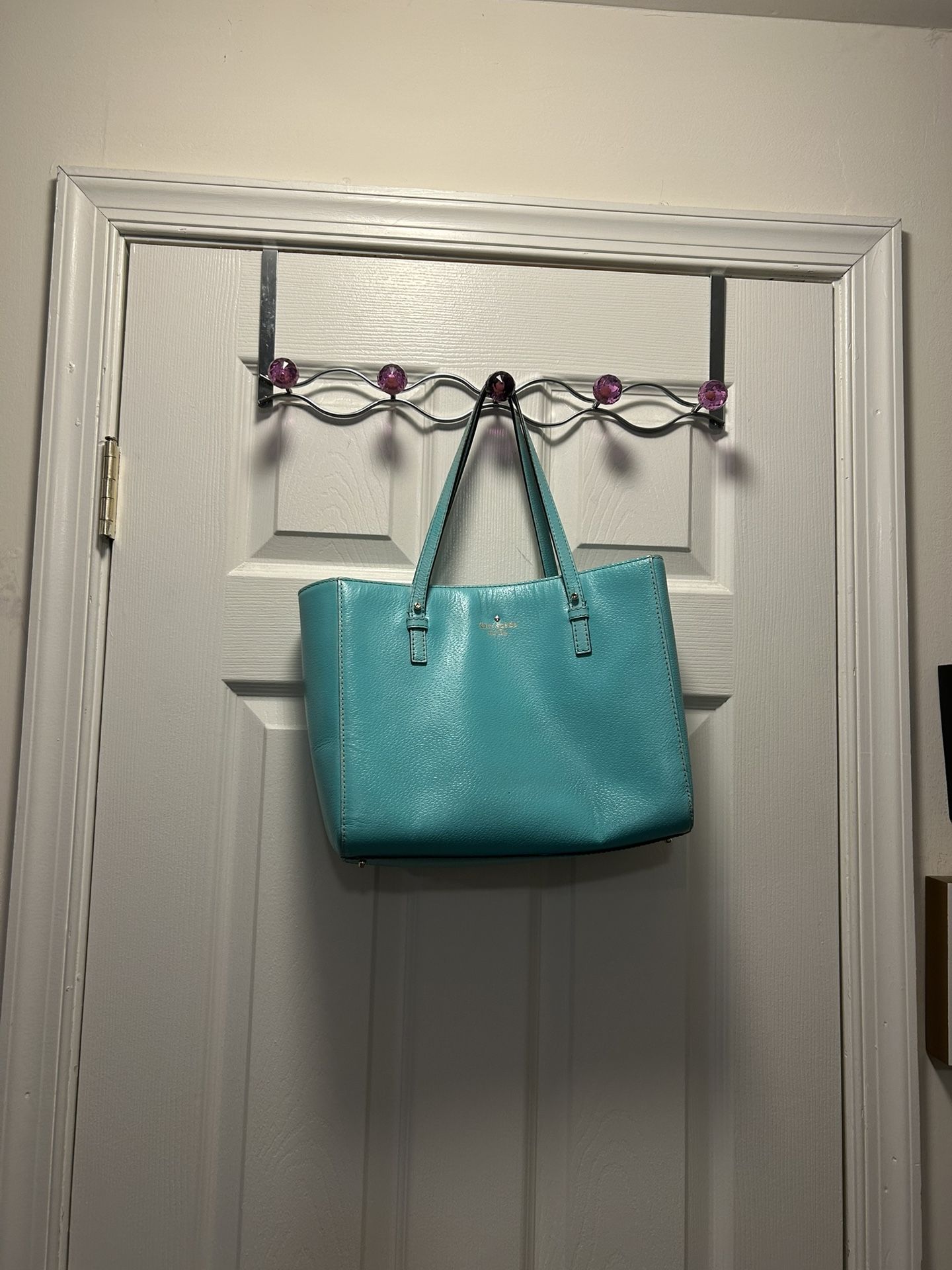 Kate Spade Grand St Quinn Robins Egg Leather Tote