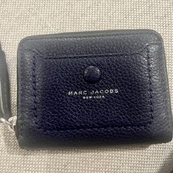 Marc Jacobs Navy Blue Small Wallet 