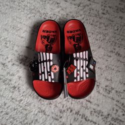 Womens Darth Vader Slides 