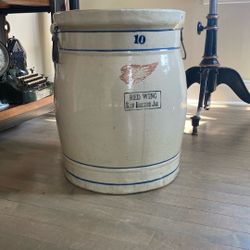 Vintage Red Wing 10 gal Crock Jug Self Drain 