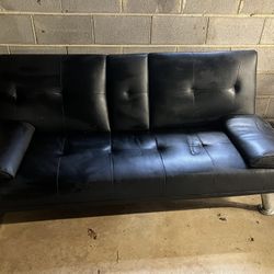Black Futon Couch/Bed
