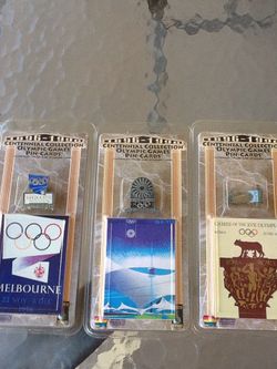 Vintage Centennial Collection Olympic Games Pin-Cards $15 Each
