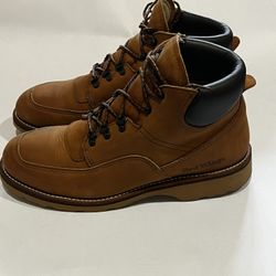 RED WING SHOES USA Laced Up Tan Biker Leather Chukka Work Mens Boots Sz 11