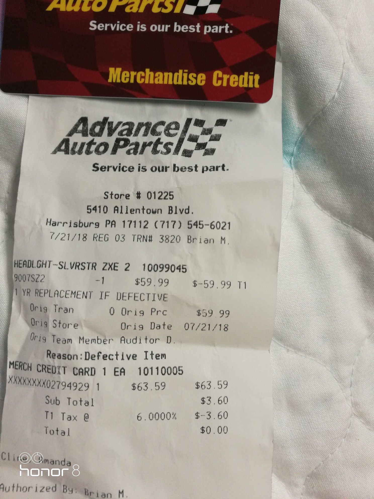 Advance Auto Store