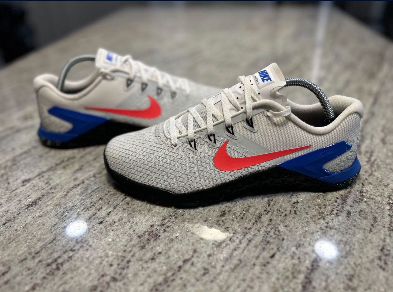 Nike Men's Metcon 4 XD Flash Crimson Blue Trainer Shoes (SIZE 9.5)