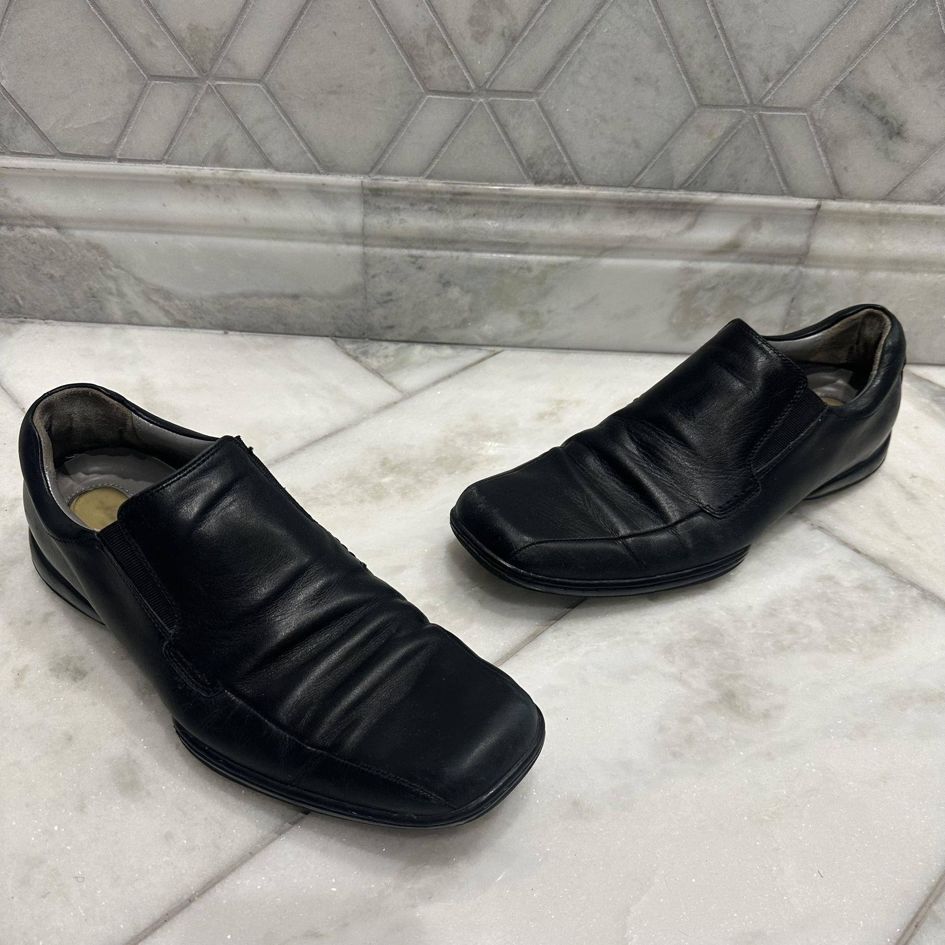 Size 10 Mens Kenneth Cole Black Dress Shoes