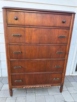 Vintage 5-Drawer Tallboy Dresser