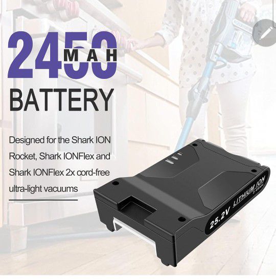 ADVTRONICS 25.2V Lithium-ion XBAT200 Replacement Battery Compatible with Shark XBAT200 for Shark ION Rocket IONFlex ION F80 IONFlex 2X Cordless Vacuum