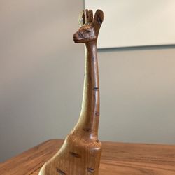 Wood Carved Giraffe 