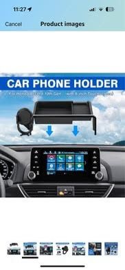 Autorder Car Phone Holder for 2018-2022 Honda Accord Accessories 8-Inch Cell Phone Mount 360 Rotate