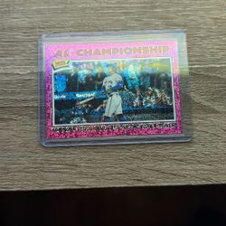 Springfield Sends Blue Jays To World Series Purple Holo Sparkle Card 