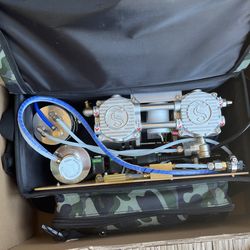 Portable Air Compressor Dental Bag Set 