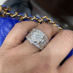 3 Ct - 40 Diamonds Wedding Ring 