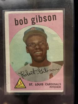 1959 Topps Bob Gibson Rookie Card #514 - Scanned PSA App Grade 5 - Cardinals HOF