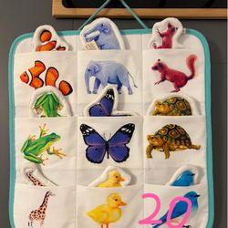 Lovevery toy - Quilted Critter Pockets