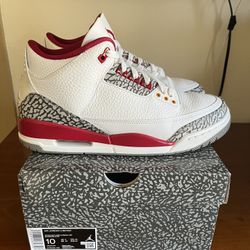 Jordan 3 Cardinal - Size 10