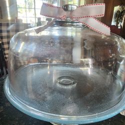 Glass Cake Holder $13