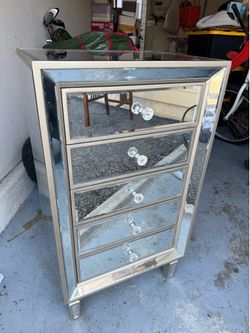 Mirrored night stand